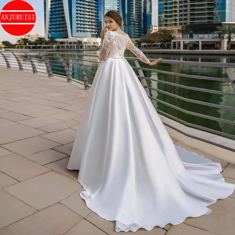 

Boho Wedding Dresses For Women 2023 V-Neck Appliques Backless Bridal Gown With Button Vestidos De Novia Custom Made