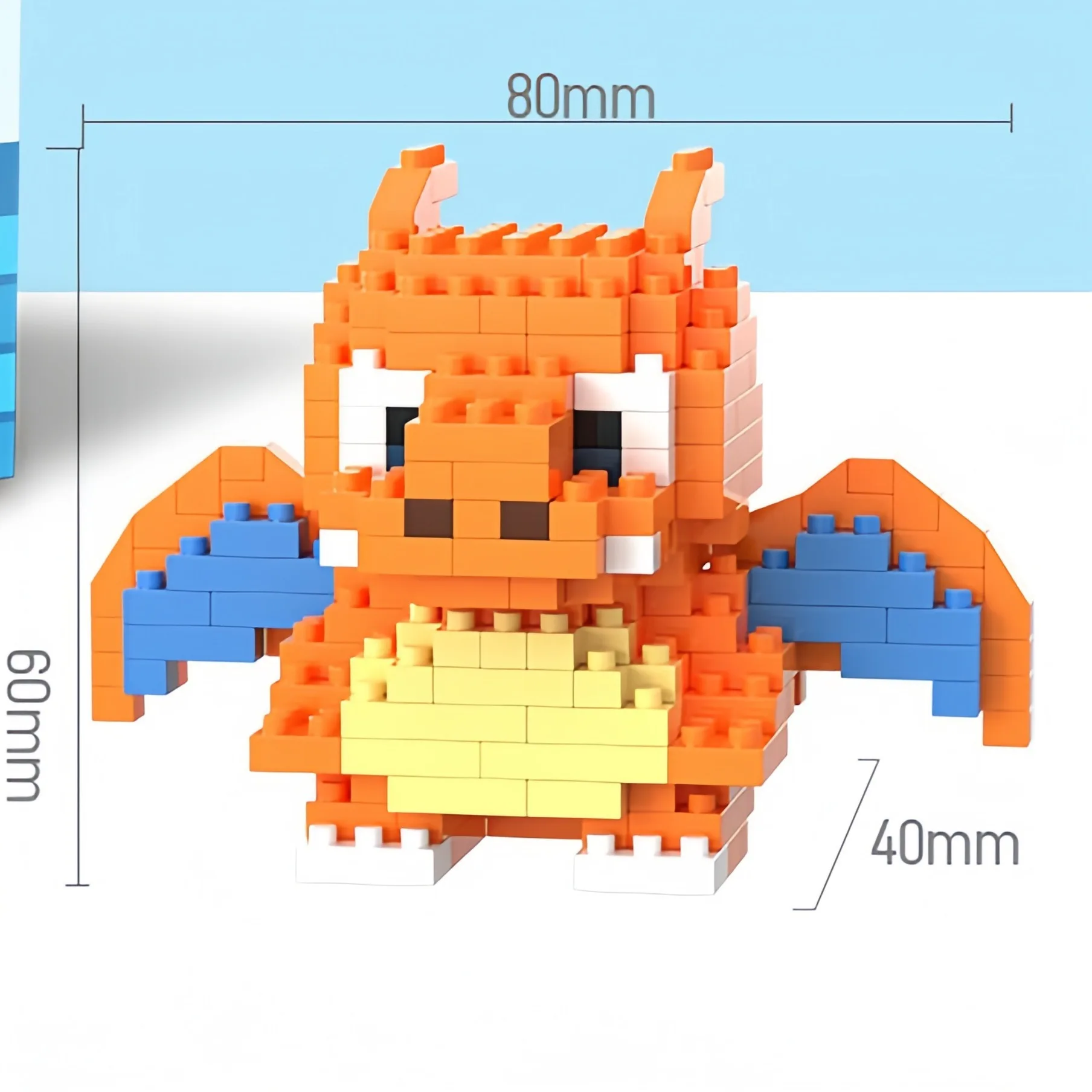 Pokemon Blöcke kleine Cartoon Mini Baustein Pikachu Charizard Eevee Mewtwo Anime montieren Action-Modell Puppen Jungen Spielzeug – Detail 11