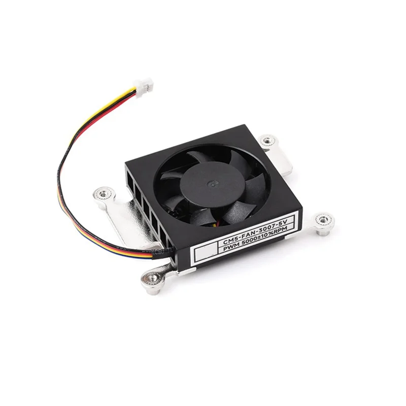 -Raspberry Pi 컴퓨팅 모듈 5용 MEOF 냉각 팬, CM5 방열판 쿨러 라디에이터, 5V 전원 공급 장치, 열 테이프 포함