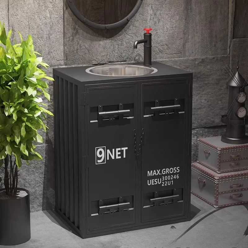 

Промышленная раковина из кованого железа в стиле ретро для бара, ресторана, ванной комнаты, балкона