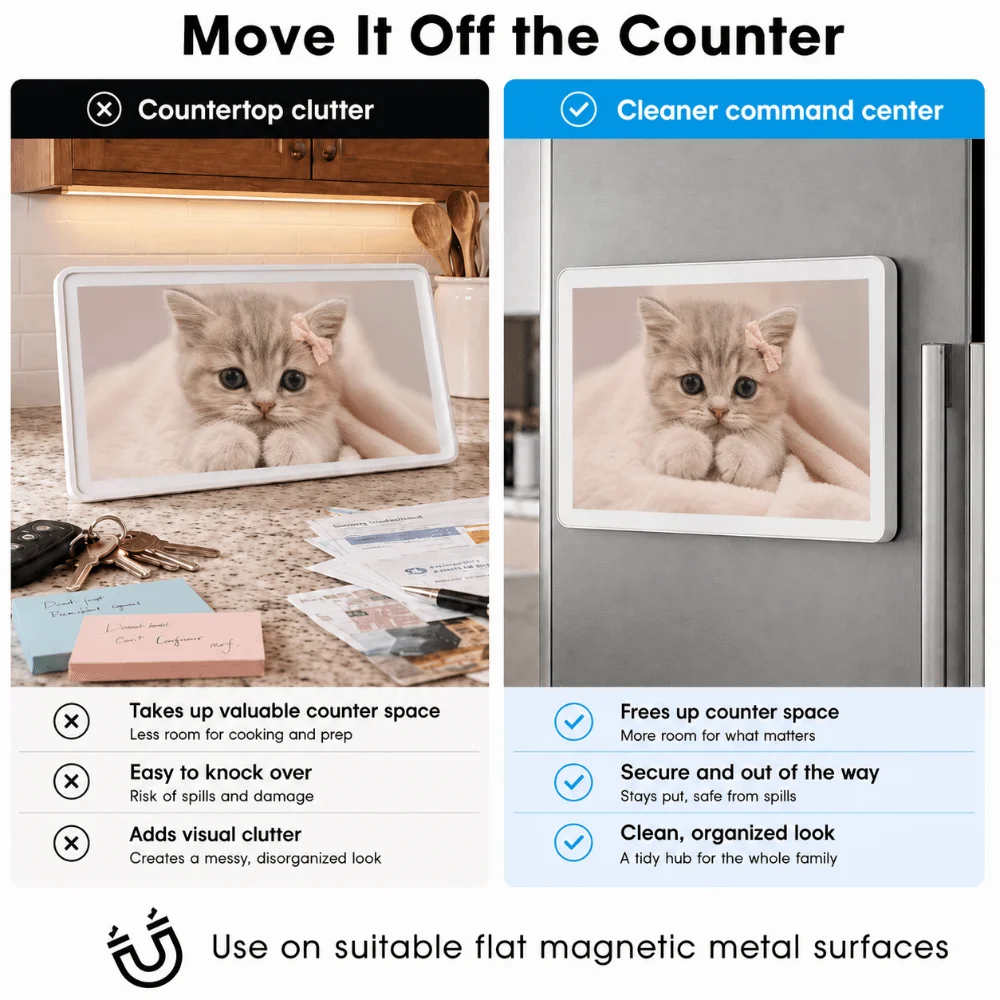 Accessory Magnetic Magnetic Mount Metal Tool-free Surface Adapter Easy Install Compact Back Plate Refrigerator