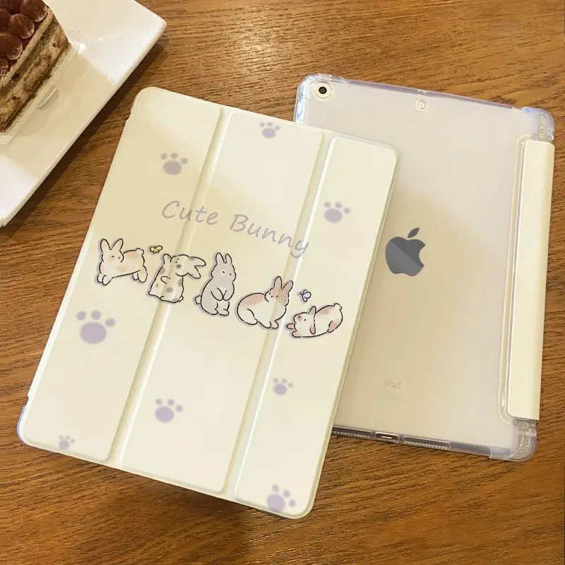 Cute Puppy TPU Transparent Cover for Ipad 10th Generation Case Pro 11 12.9 Mini 6 IPad Air 5 2024 Air 6 11 IPad 9th 6th 5th Case