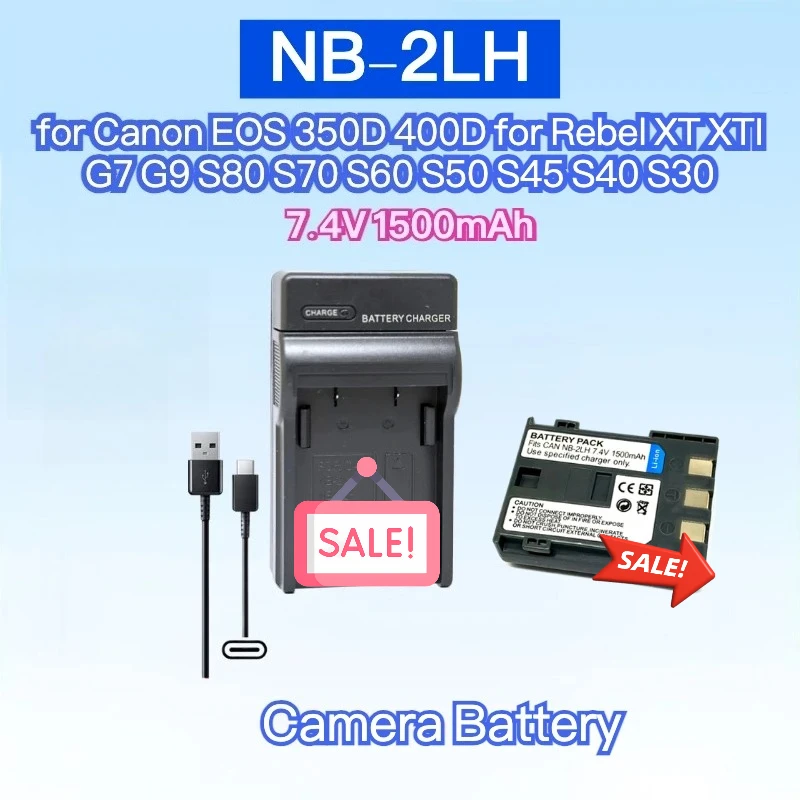 New 1500Mah NB-2LH …