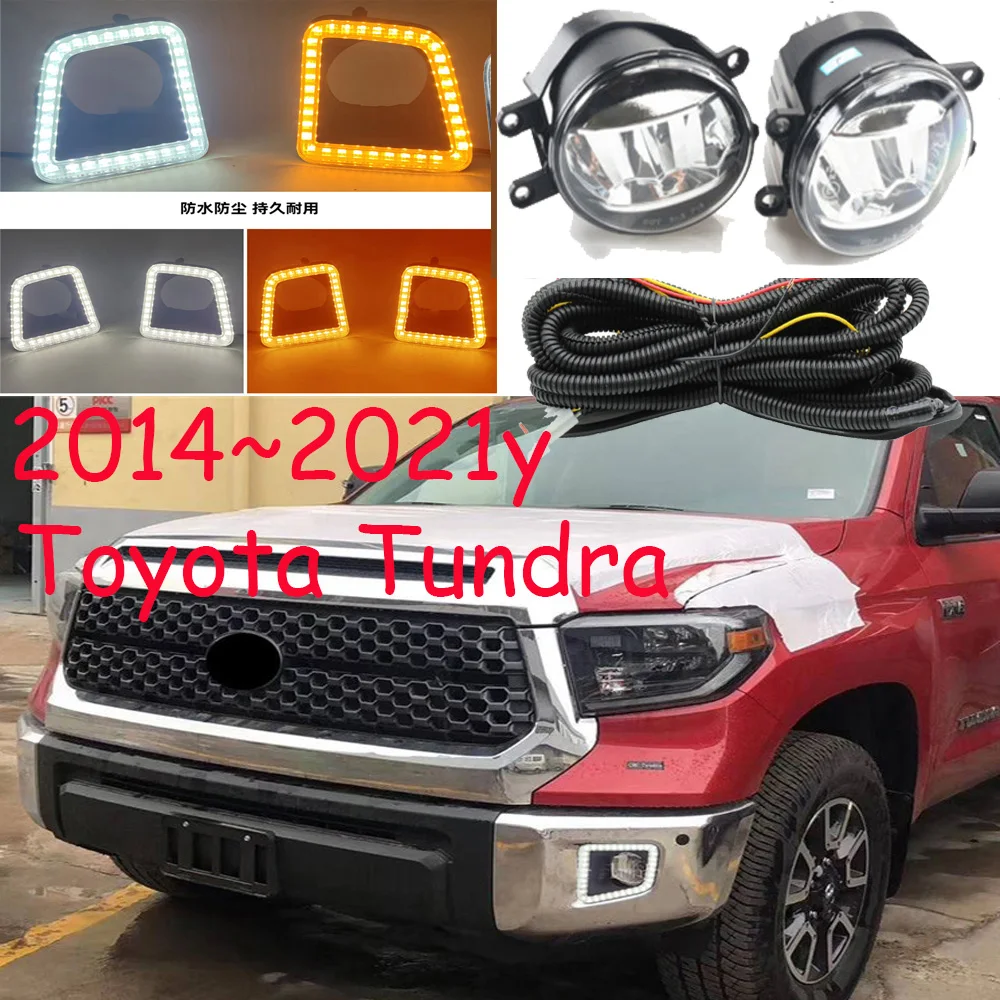 car styling for head light 2014~2021y Toyota Tundra Daytime light LED DRL car accessories daylight Tundra fog light