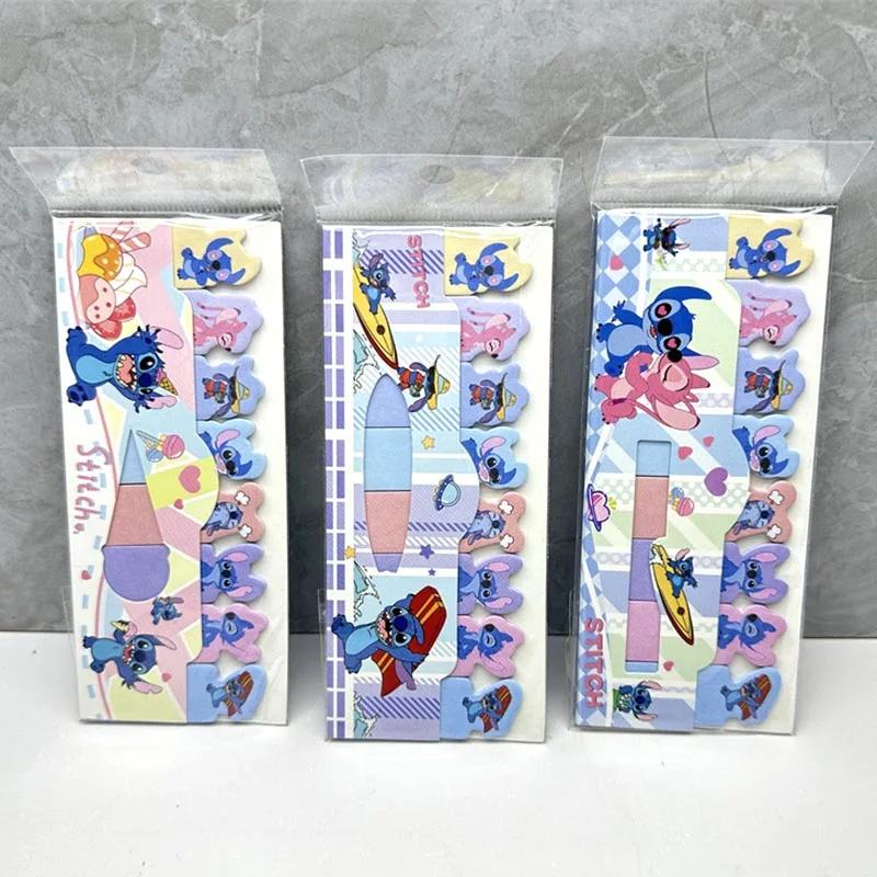 15pcs/lot Disney Stitch Memo Pad Sticky Notes Bookmark Kawaii N Times Stationery Scrapbooking label Post Office School Supplies