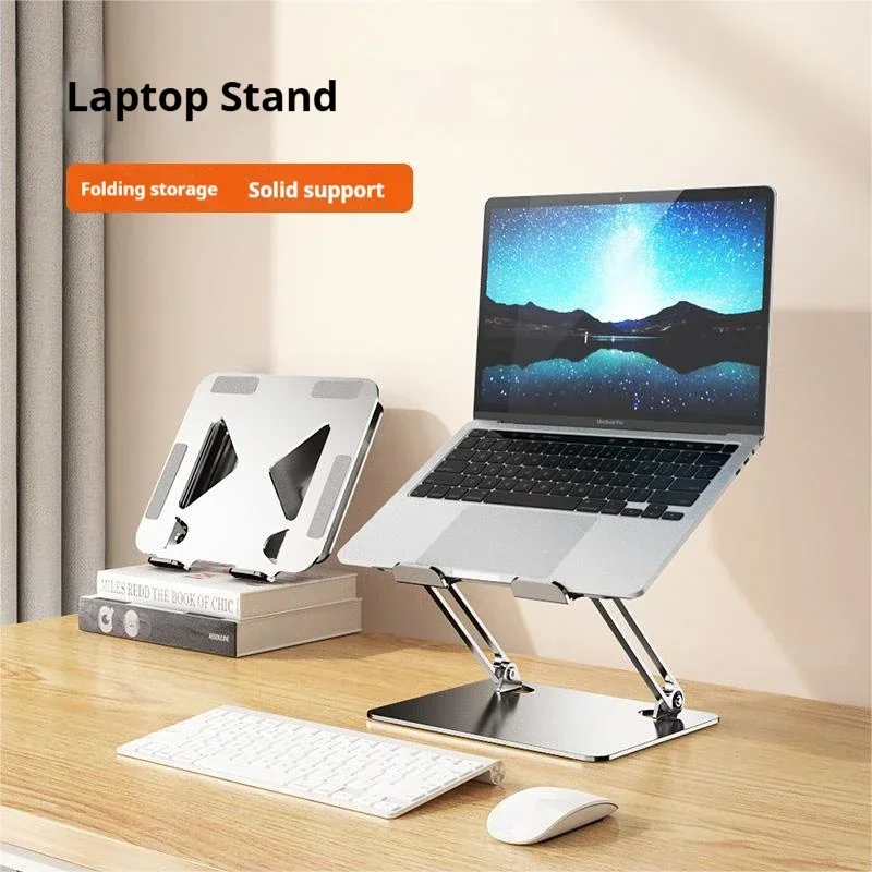 Adjustable Laptop Stand & Tablet Holder Metal Folding Portable Elevation with Enhanced Cooling Design Computer Stand Chromebook