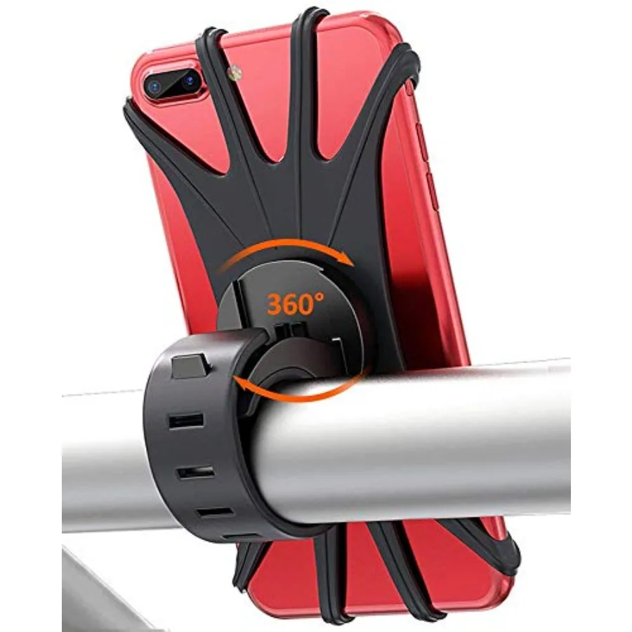 

Универсальное силиконовое велосипедное крепление для мобильного телефона для велосипеда, мотоцикла, MTB, руля коляски, вращающийся на 360° универсальный велосипедный держатель Co