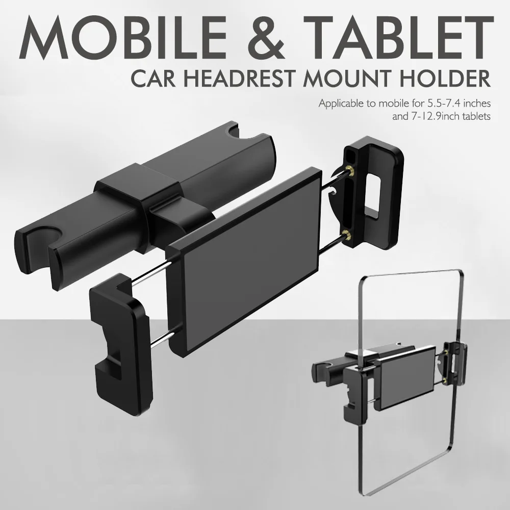 

Car Rear Pillow Phone Holder Tablet Car Stand Seat Rear Headrest Mounting Bracket for Phone Tablet