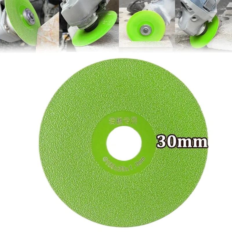 30mm Abrasive Width Saw Blade Flat Grinding Blade, Ceramic Tiles, Marble Edge Trimming, Chamfer Grinding Cutting Blade,100x20mm