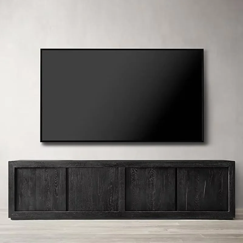 Wood Simple Tv Cabinet Brown Italian Minimalist Storage Luxury Tv Cabinet Living Room Nordic Fernsehtisch Furniture For Home