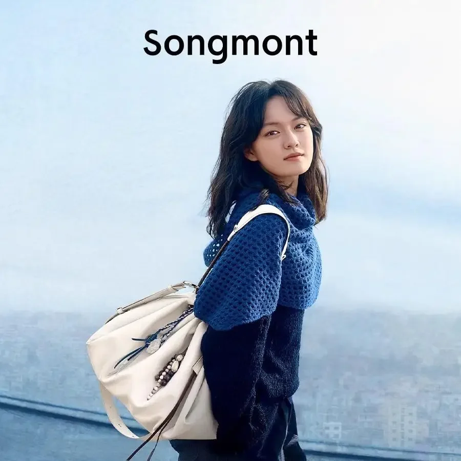 

Songmont Everyday Wrinkled Leather Tote - Baina Collection Hobo Bag, Perfect for Work, Travel & Casual Wear