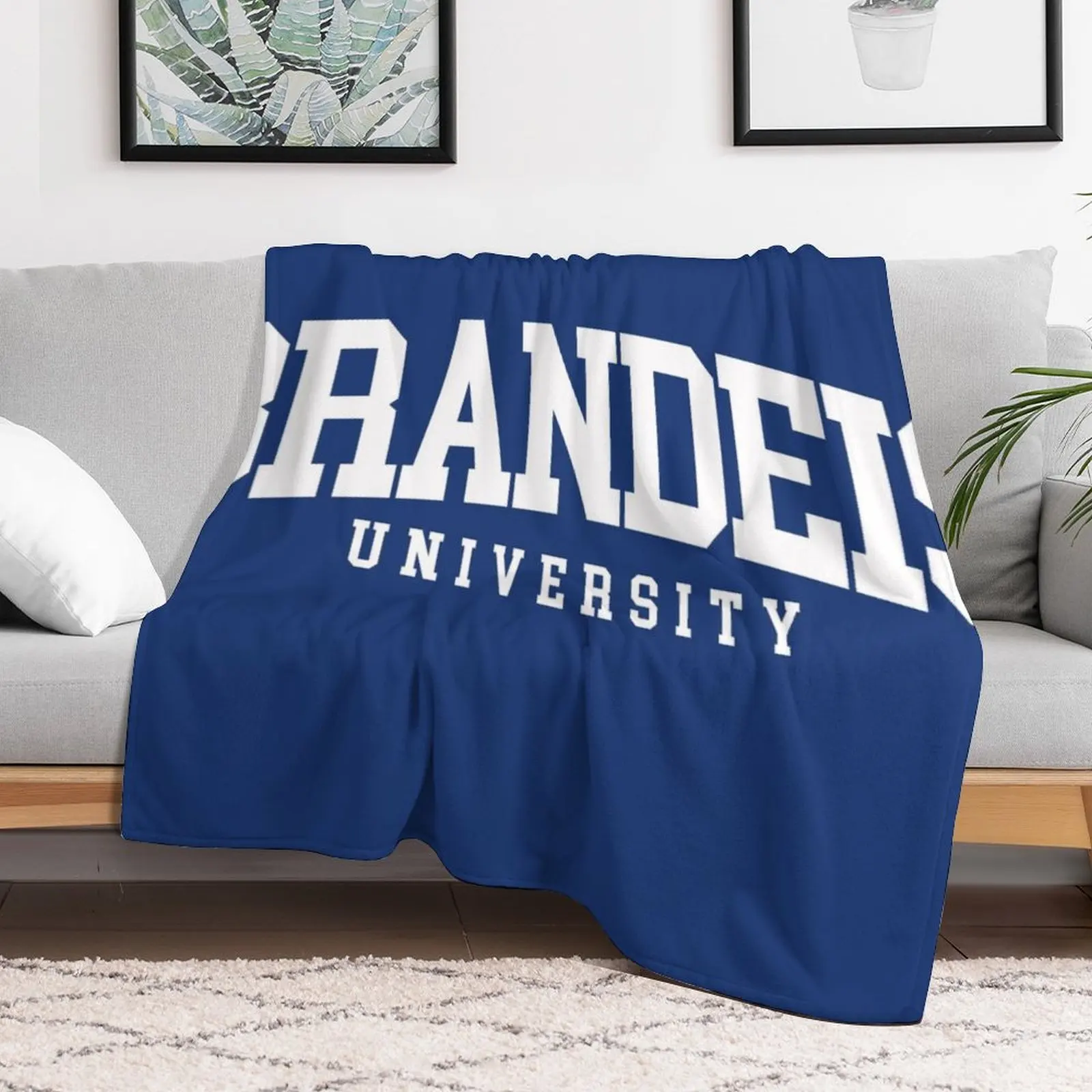 brandeis - college font curved Throw Blanket For Decorative Sofa Luxury Brand Warm Blankets