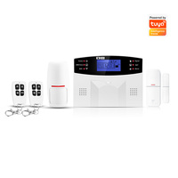 Tuya APP Remote Control  WIFI+GSM Dual Band Burglar Alarm System   PIR Motion Detector Door Contact Home Security Alarm Sensor