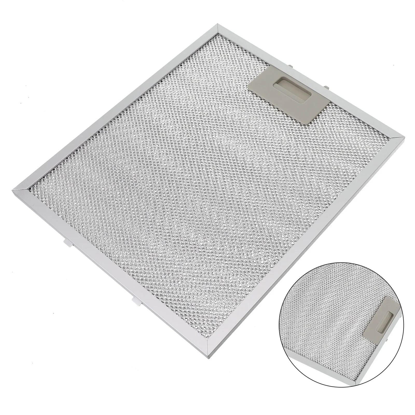 Filtro de malla de acero inoxidable para campana de cocina plateada, 305X267X9mm, mejora de la calidad del aire, Reduce los olores de cocina