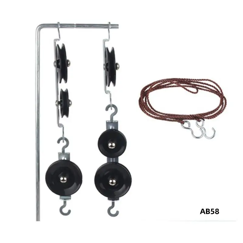 

6X Spring Dynamometer Balance Physics Experiments Spring Balance Bar Hook Code Mechanics Of Machinery Pulley Block Set