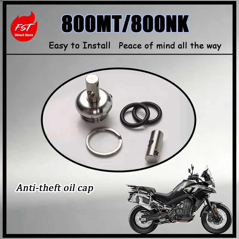 

For 800MT 800NK Security Oil Drain Plug Cap Stainless Steel Anti-Pry Anti-Theft Locking Oil Cap Perfect OEM Fit