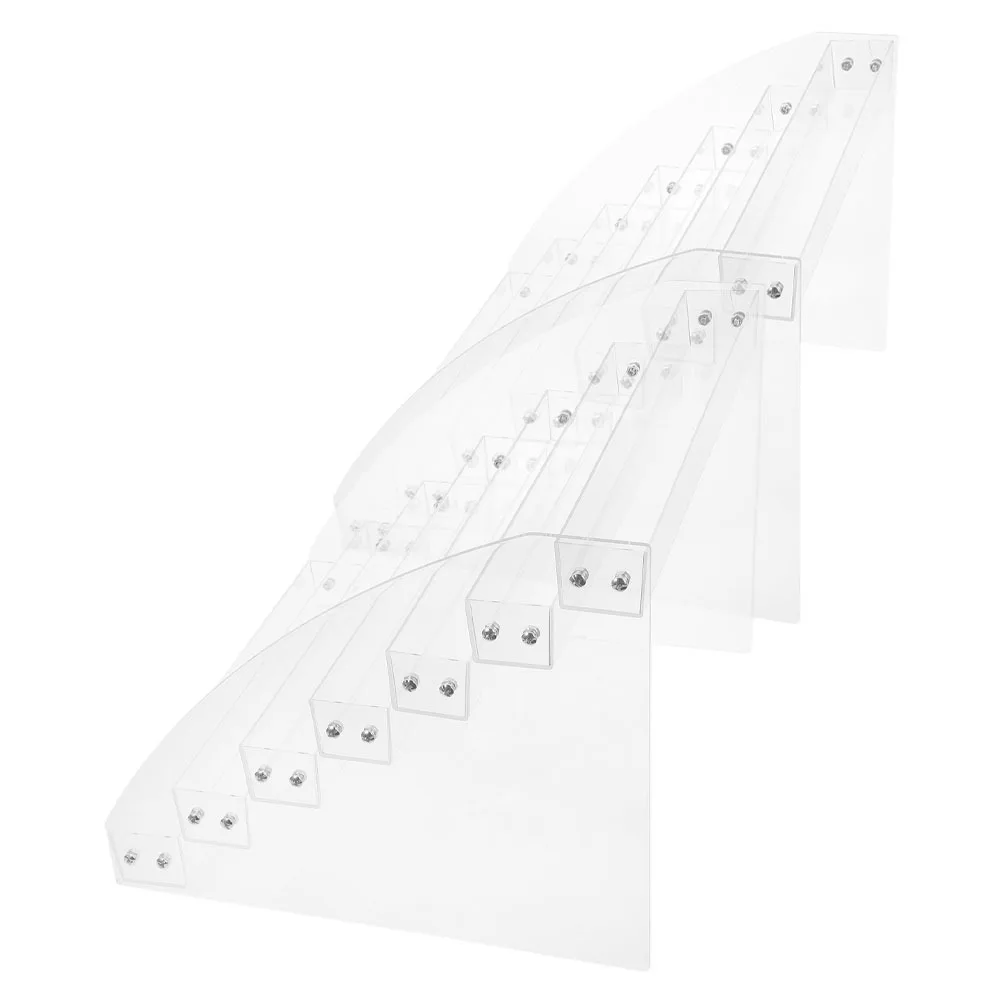 2Pcs Sturdy Acrylic Paint Holder Multilayer Display Stand for Brushes Pens and Art Supplies Organizing Acrylic Paint Holder