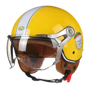 TT & COCASCOS-CAPACET FOR MOTORCYCLES, JET WITH VISOR, REDING, 3/4 HALF OPEN HELP, RETRO SCOOTER, VINTAGE 8 Main Sales Vintage Helmet - №2