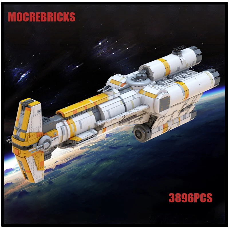 MOC-81880 High-tech Light Cruiser Space UCS Hammerhead Corvette Main Battleship Spaceship Building Blocks Model DIY Bricks Toys