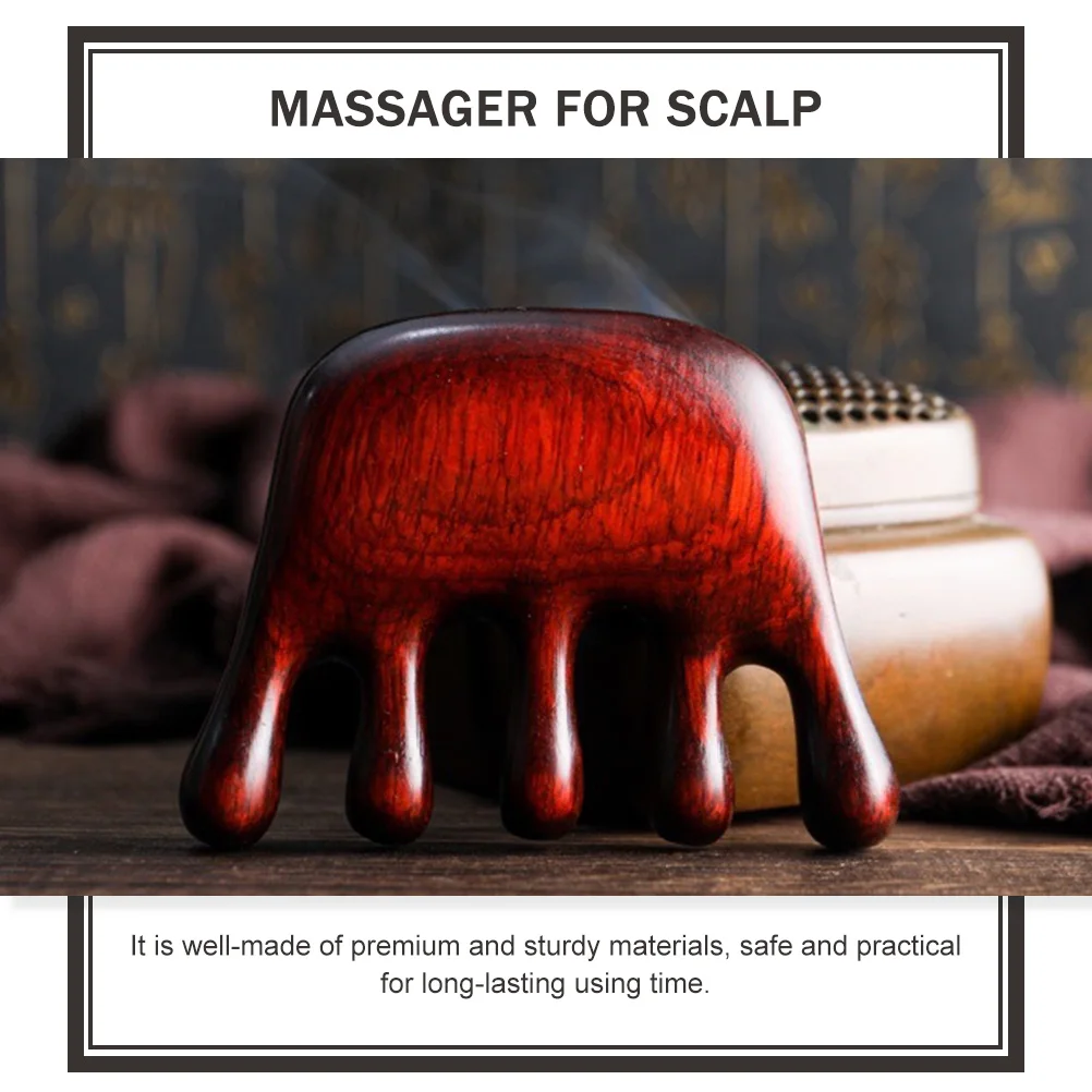 

Wooden Massage Comb Premium Meridian Scalp Massager Ergonomic Head Massaging Tool Pain Relief Massage Comb Massager for Scalp