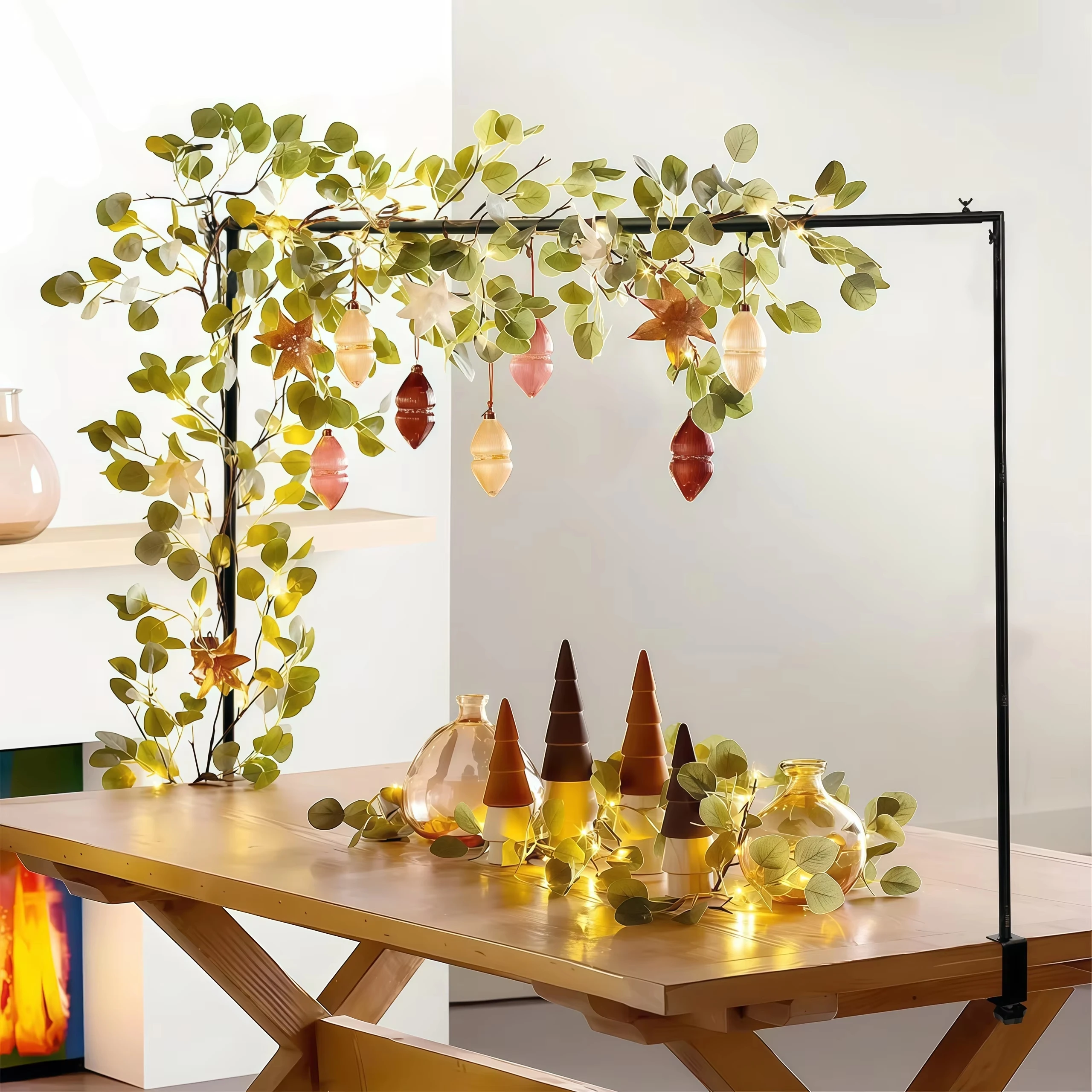 

Adjustable Table Arch Hanger Balloon Arch Wedding Birthday Party Flower Stand Bracket Floral Home Table Decoration FrameBackdrop