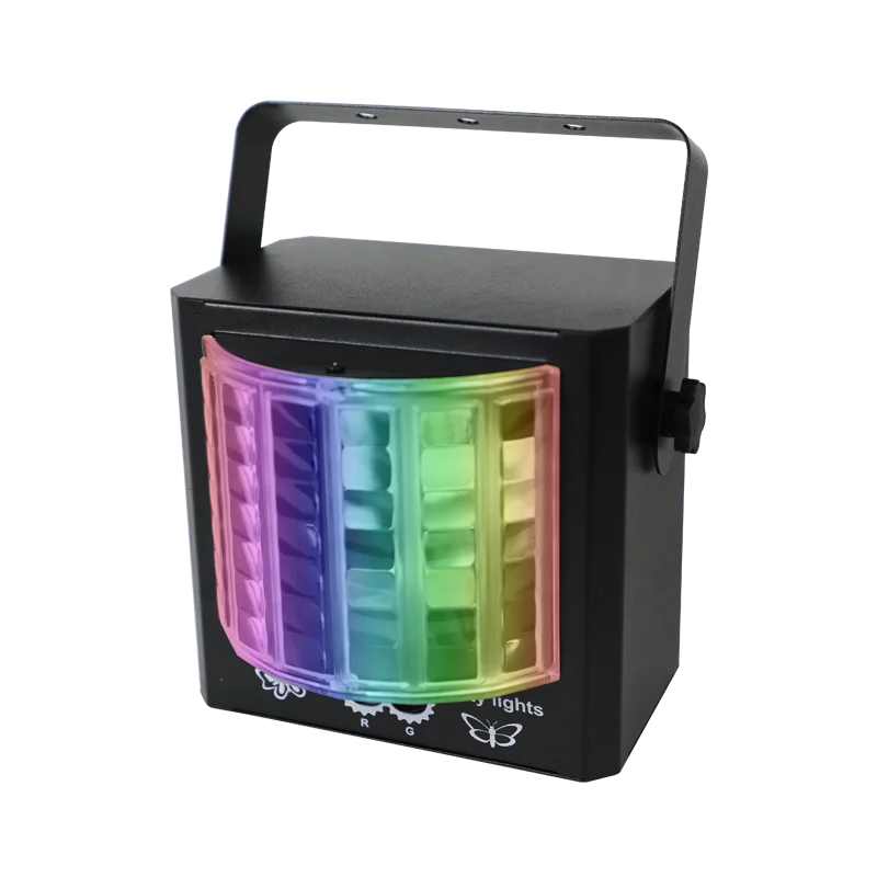 LED ผีเสื้อไฟเวทีรีโมทคอนโทรล Dj RGB Led สี่ในหนึ่งเลเซอร์ strobe light สีสัน ktv แฟลช room bar ไนท์คลับไฟ