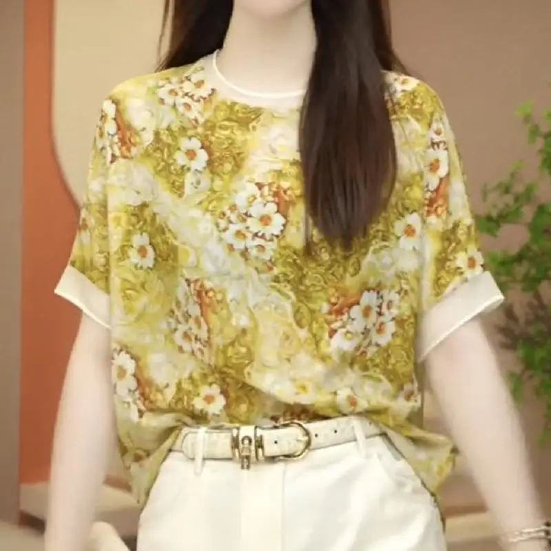 

Fashion T-shirt Women Short-sleeved 2025 Summer New Top Fashionable Outer Shirt