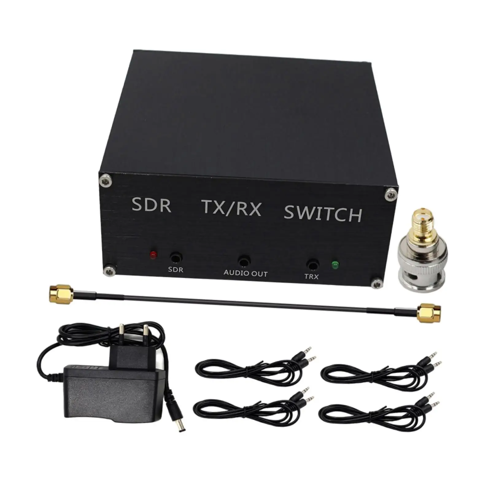 

Antenna Sharer SDR Transceiver TR Switch Portable Replacement with Power Cord Communication Equipment with Host Headphone Cables