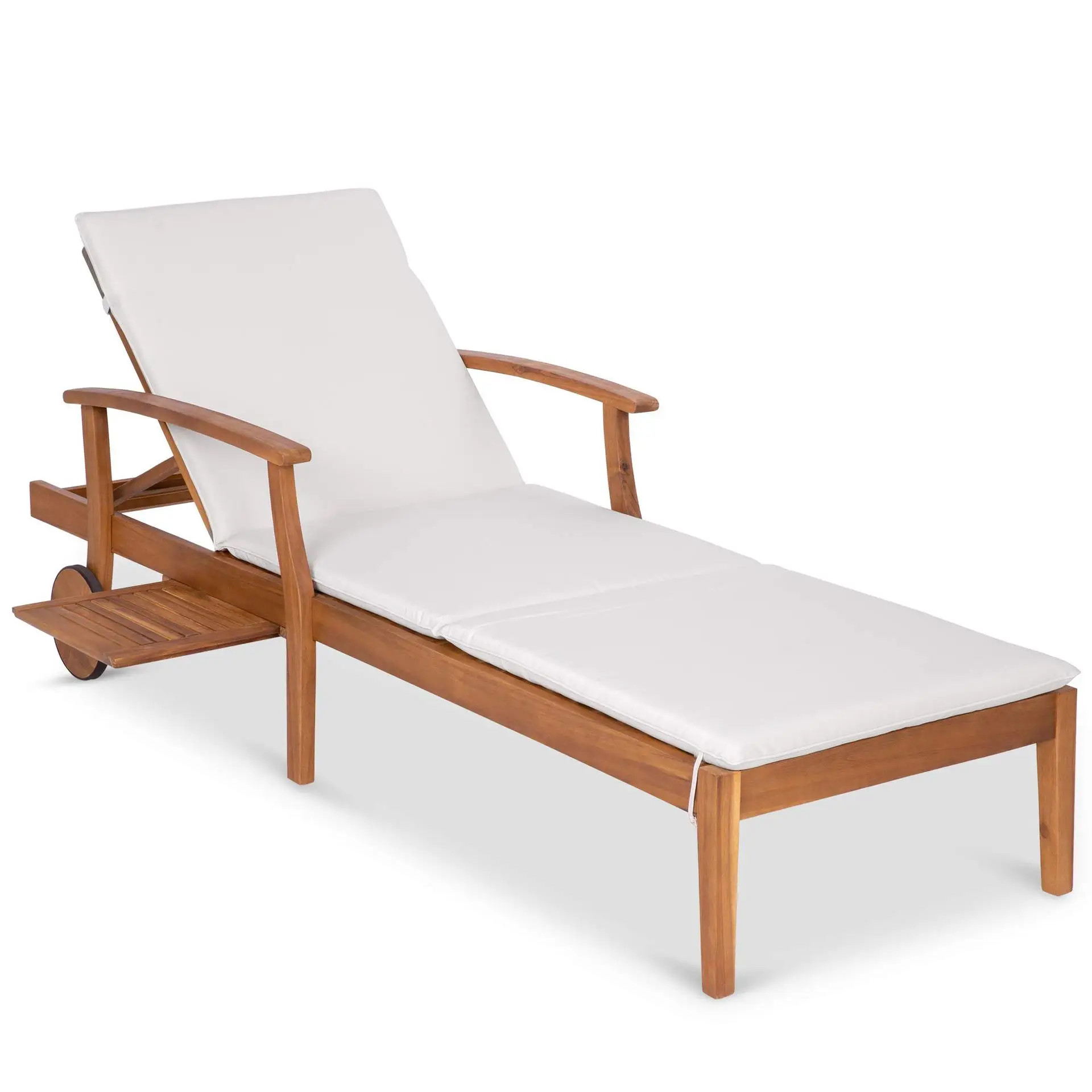 

Preservative wood bed swimming pool Solid wood lunch break bed Beach chair Courtyard Seaside Preservative wood