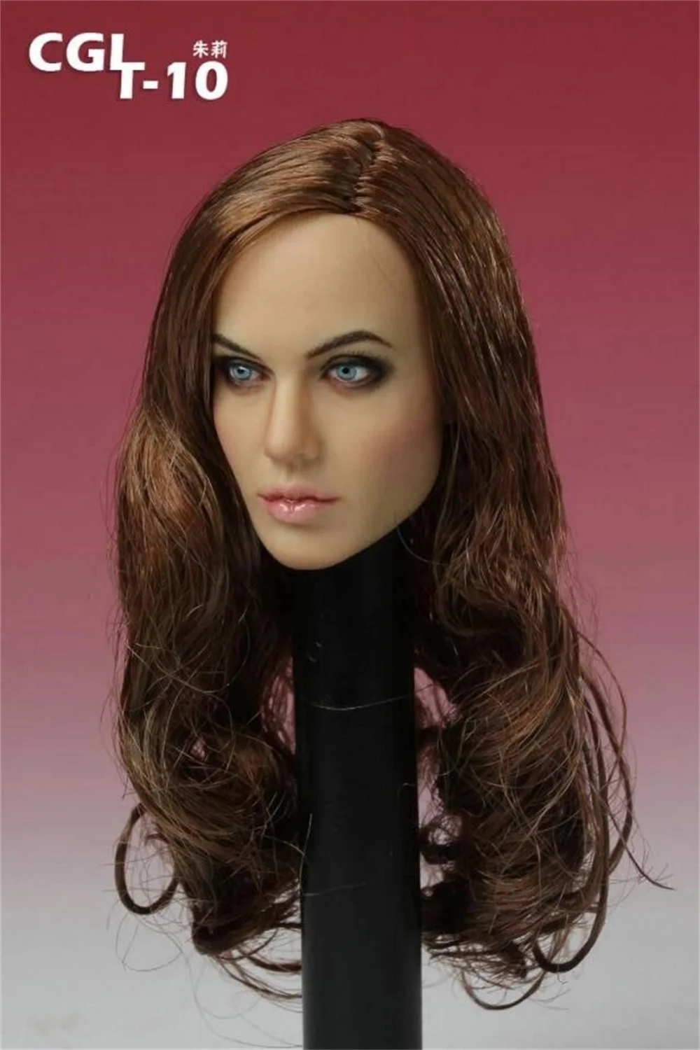 CGL T-10 1/6 Angelina Jolie Head Sculpt Curls Actor Star  Girl Women Head Carving Model Fit 12