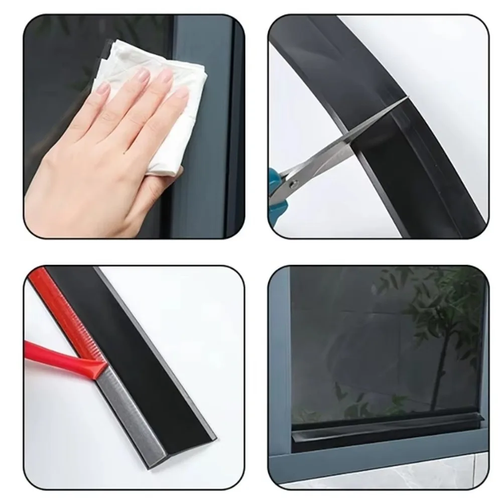 Picture 4: Ainproof Water Backflow Window Water Blocking Bar Sealing Function Rubber Sealing Strip Window Edge Waterproof