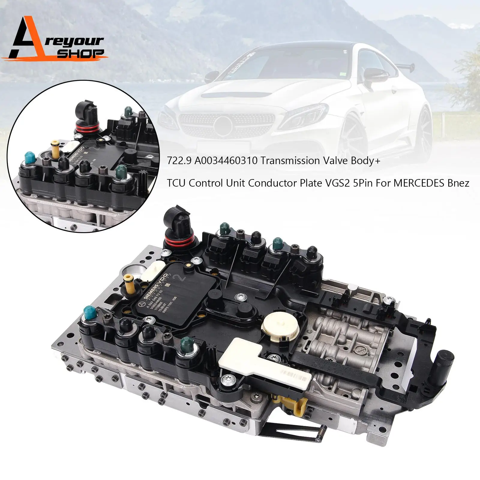 

722.9 А 0034460310 Корпус клапана коробки передач + блок управления TCU для MERCEDES Bnez