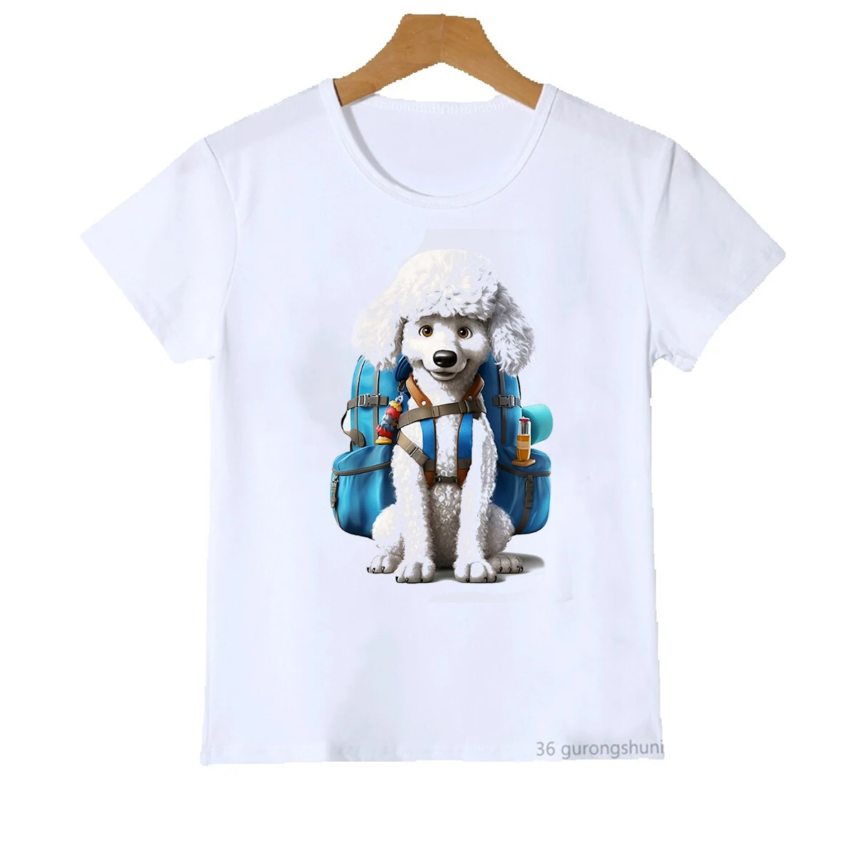 

New Arrival 2024 Boys T-shirt Funny Shepherd Poodle Poodle Animal Print Tshirt Kids Fashion Toddler T shirt Cute Boy Clothes