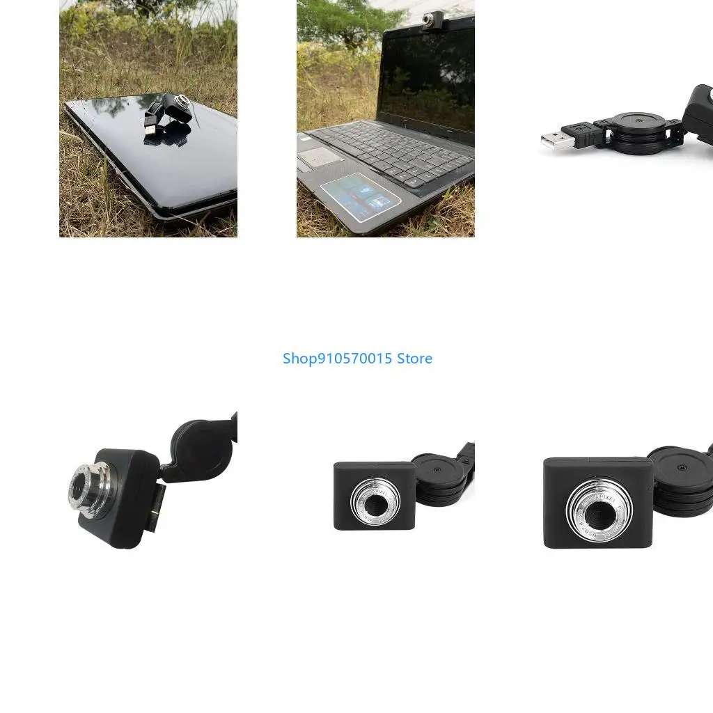 B95C Computer Camera with Microphone for Desktop Laptop USB Plug and for Play for Vid