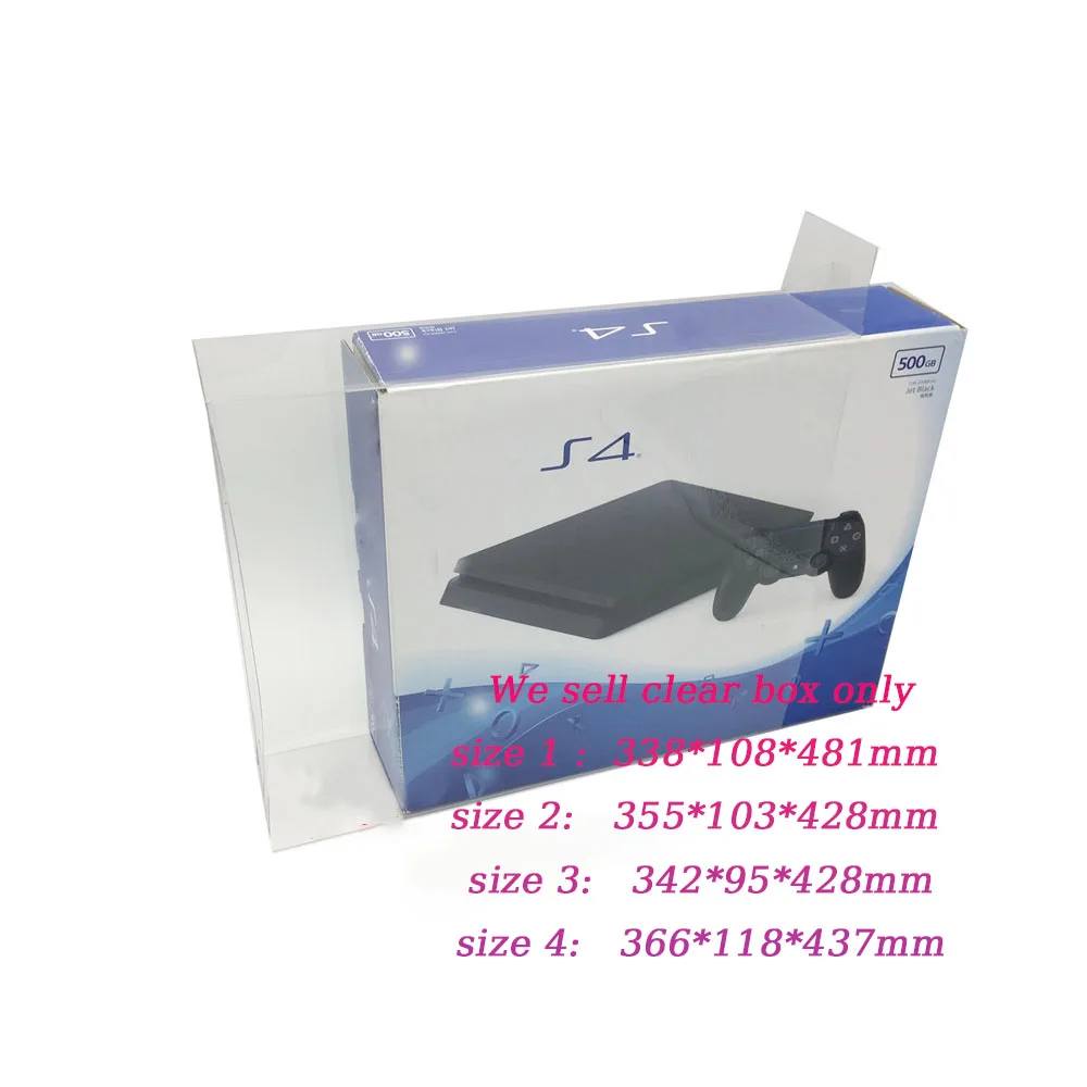 

Прозрачный защитный чехол из ПЭТ для PS4 1100 1200, 2000, японская версия для США, игровая консоль, прозрачный ящик для хранения коллекции дисплеев