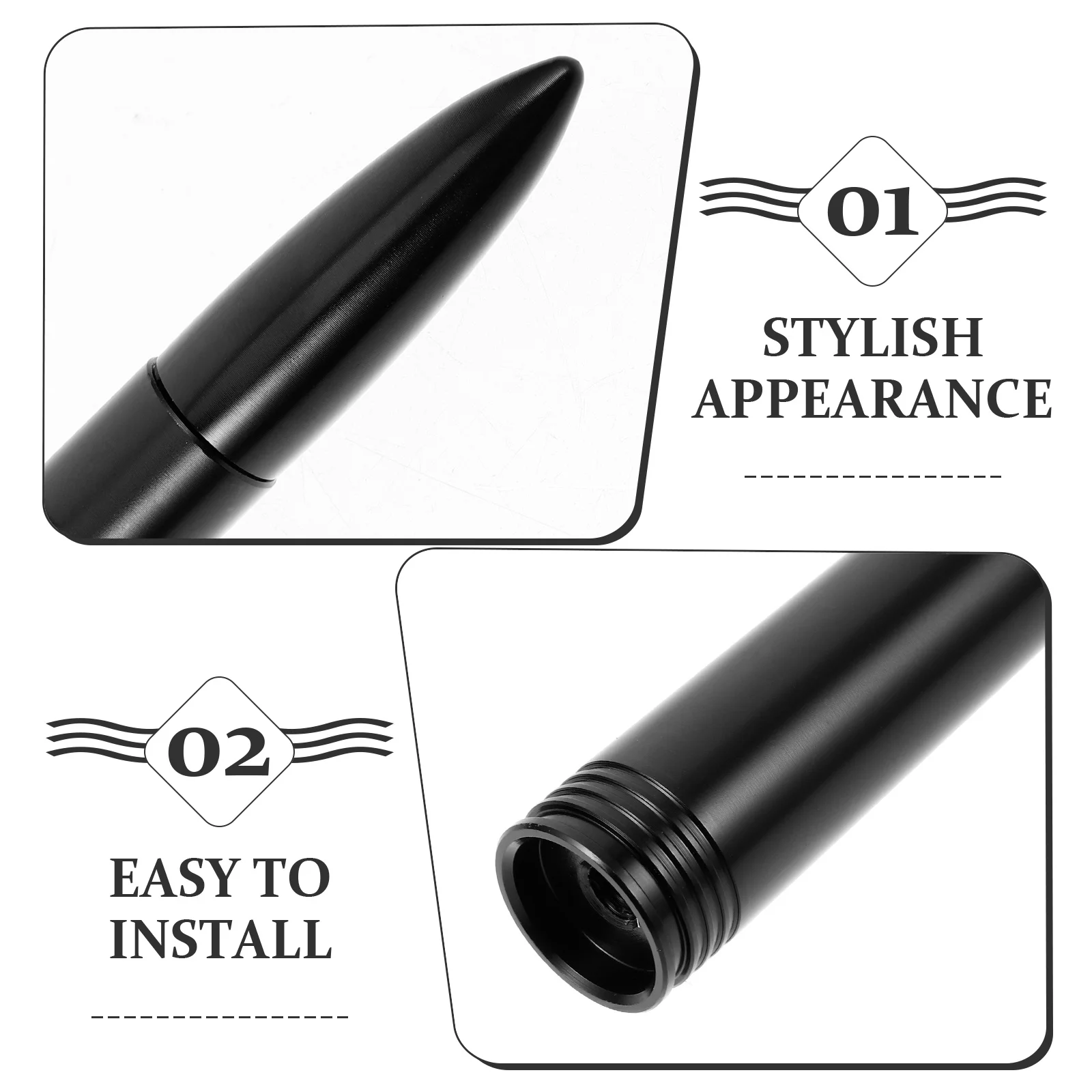 

Car Roof Antenna Universal Aluminum Mount for Off-Road Vehicles Auto Radio Signal Booster Vehicle Antenna Auto Accessories