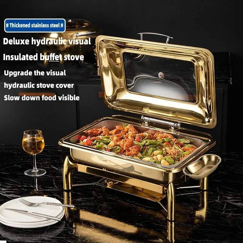 

9L Buffet Food Cozy Restaurant Buffet Stove Commercial Wedding Dining Stove