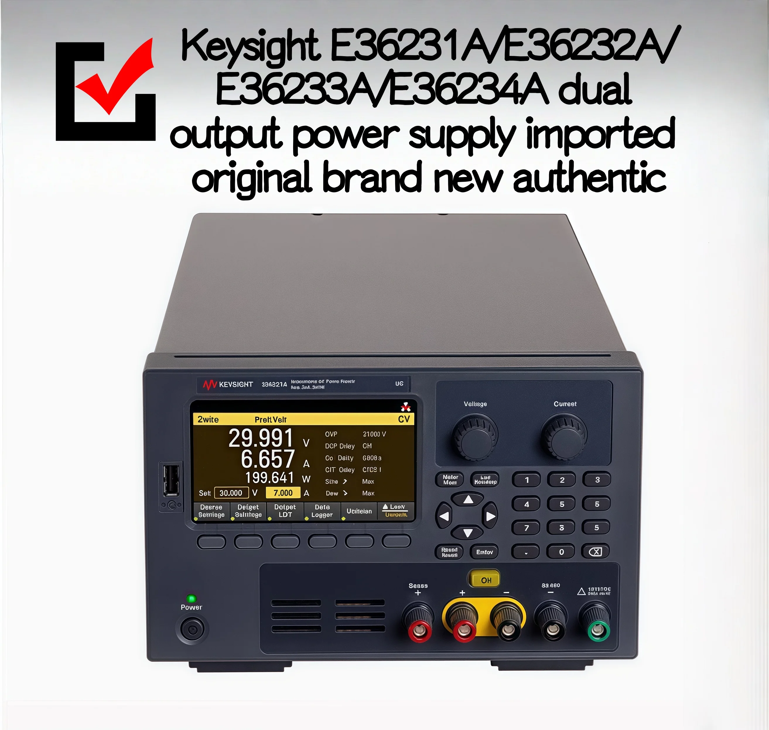 

Keysight E36231A/E36232A/E36233A/E36234A dual output power supply imported original brand new authentic