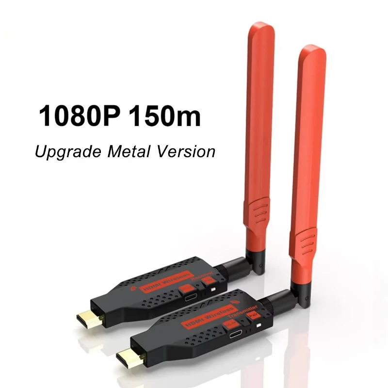 

Беспроводной HDMI-совместимый удлинитель 1080p, передатчик и приемник аудио-видео, адаптер 100м/150м для подключения камеры, ПК, ноутбука к телевизору