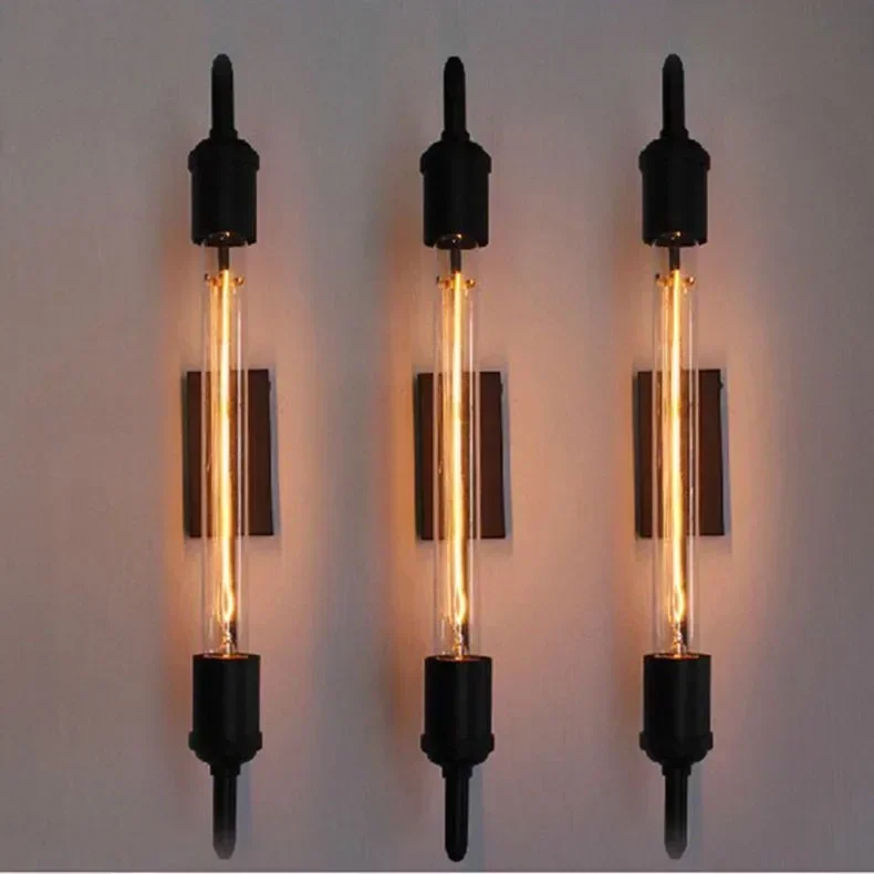 Nordic Loft American Rural Retro Industrial Fashion Shop Bar Coffee Shop Edison Flute Wall Lamp