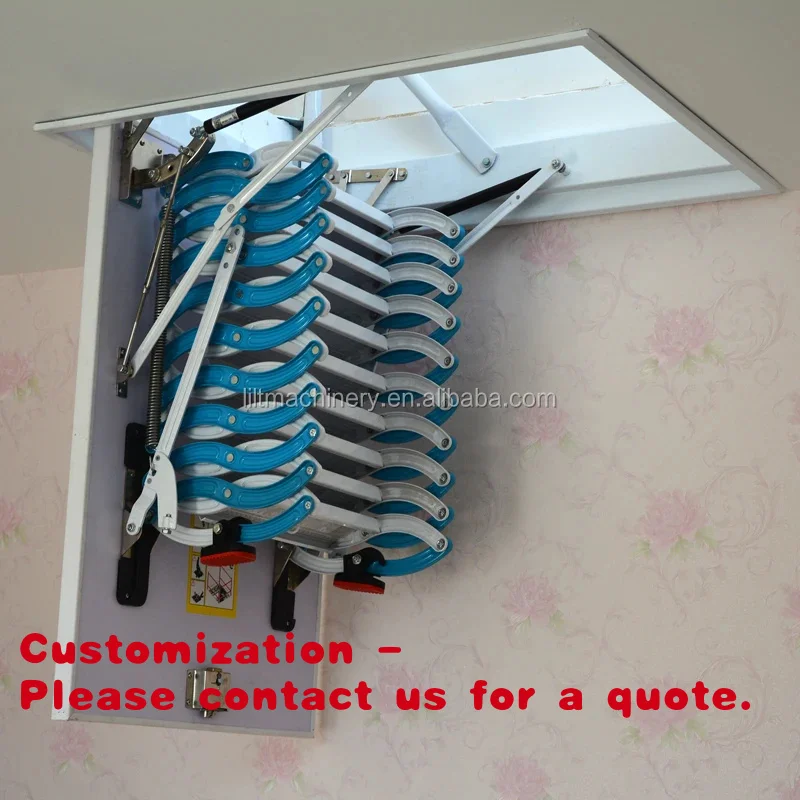 

Складные алюминиевые лестницы-трансформеры европейского стандарта для использования внутри помещений, автоматические, для чердаков.