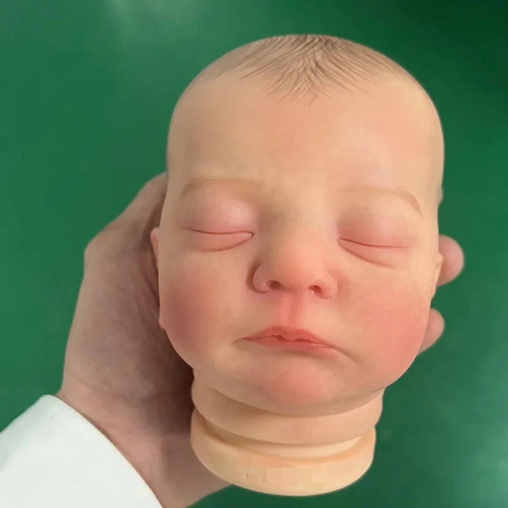 SINO-BB 18inch Reborn Doll Kit Kai Newborn Baby Size Already Painted 3D Skin Reborn Doll Parts with Cloth Body Visible Veins