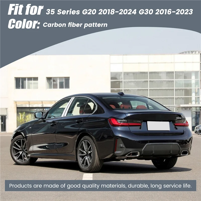 

QB-автомобильная крышка зеркала заднего вида, накладка на рамку бокового зеркала с основанием для BMW 3 5 серии G20 2018-2024 G30