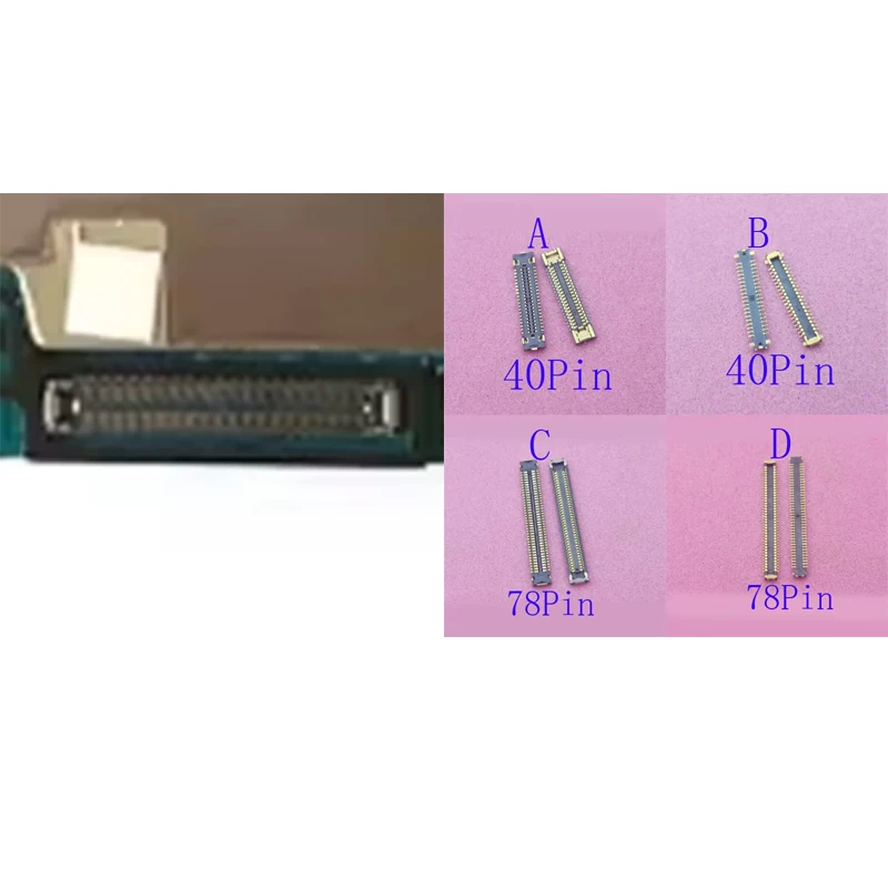 2-50Pcs Usb Charging FPC Connector Lcd Display Plug For Samsung Galaxy A80 A805 A40 A405 A90 A905 A70 A705F A70S A707 40 78 Pin
