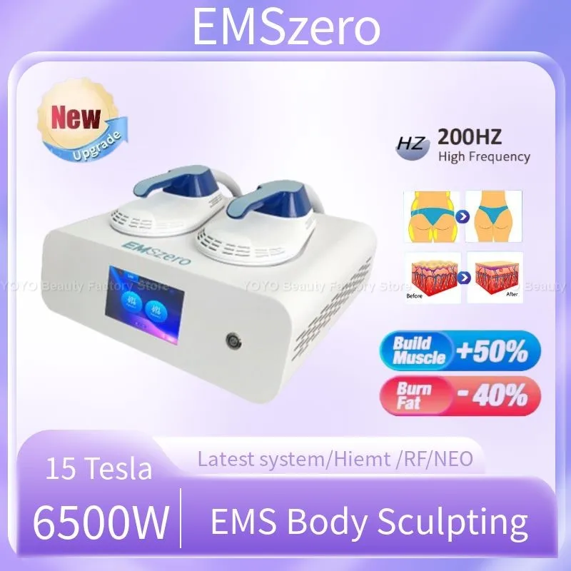 

New EMSzero Neo Nova 6500W 200HZ Fat Removal Body Contouring Muscle Stimulation Ems Body Sculpting Machine 15 Tesla Hiemt RF