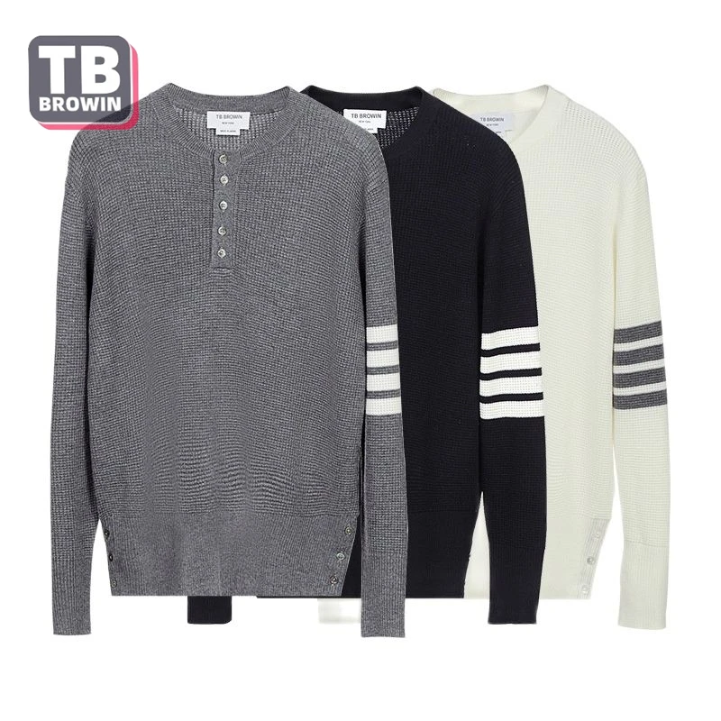 

TB four-bar brand men's sweater round-neck thom autumn and winter warm luxury personality collision