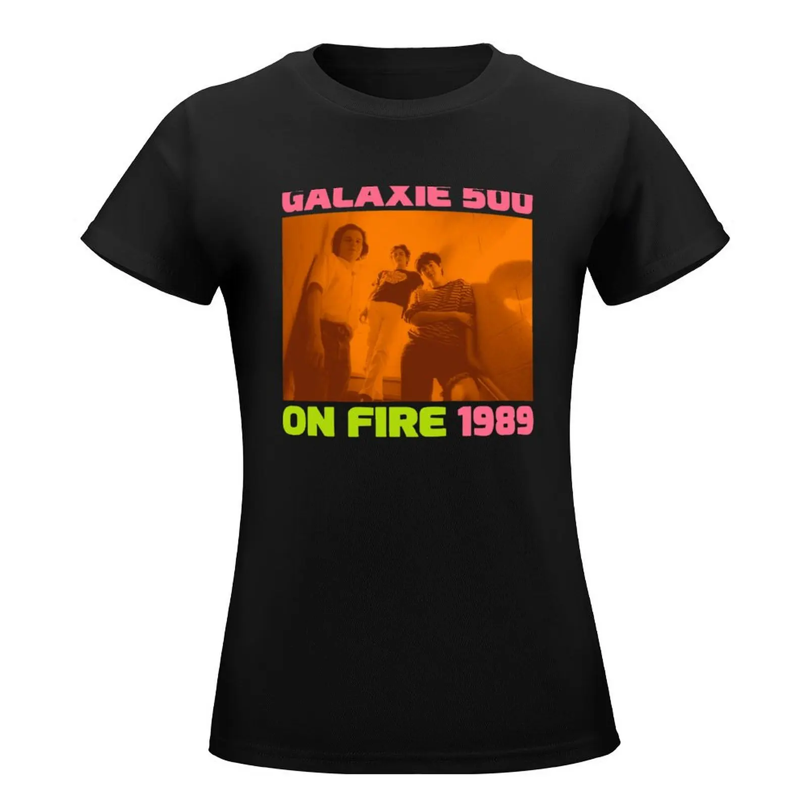 Galaxie 500 // On fire tribute art T-Shirt shirts graphic tees female tops korean Women's clothes