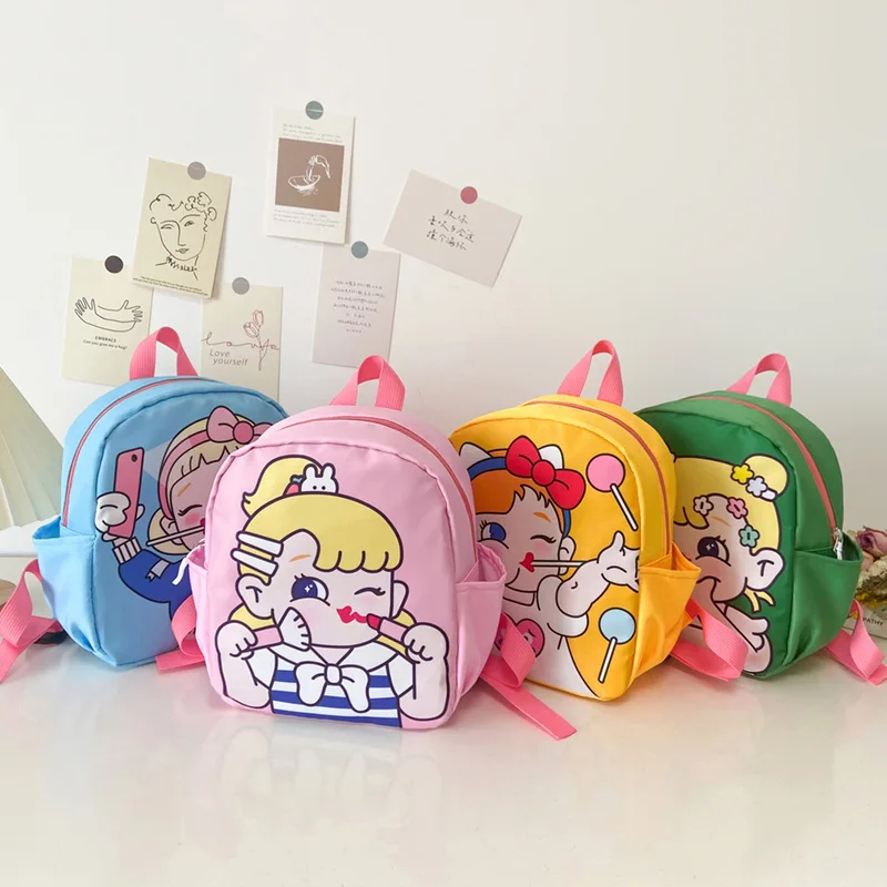 Cute Girls Nylon Small Kawaii Backpacks New 2-5 Year Old Children Primary School Bags Students Mochila for Teenagers Fashion Hot
