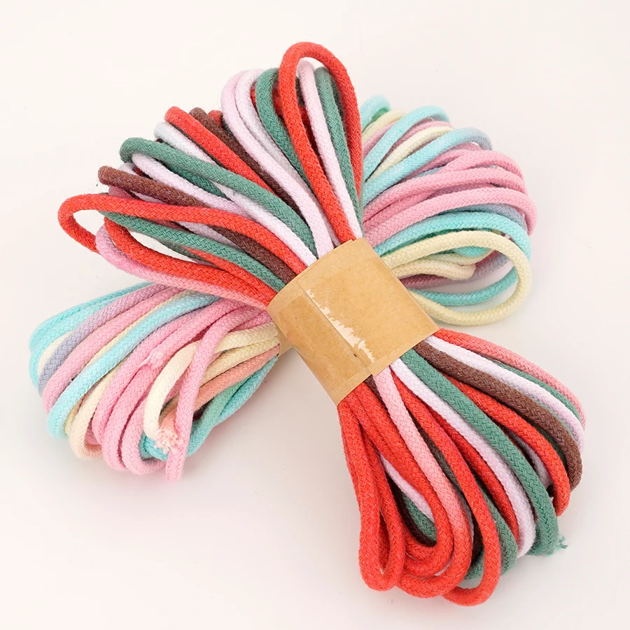 1 قطعة 3 مللي متر سميكة التدرج قوس قزح القطن حبل 10 متر الملونة حبل مضفر DIY بها بنفسك مجوهرات مكرميه أساور القلائد والحرف اليدوية