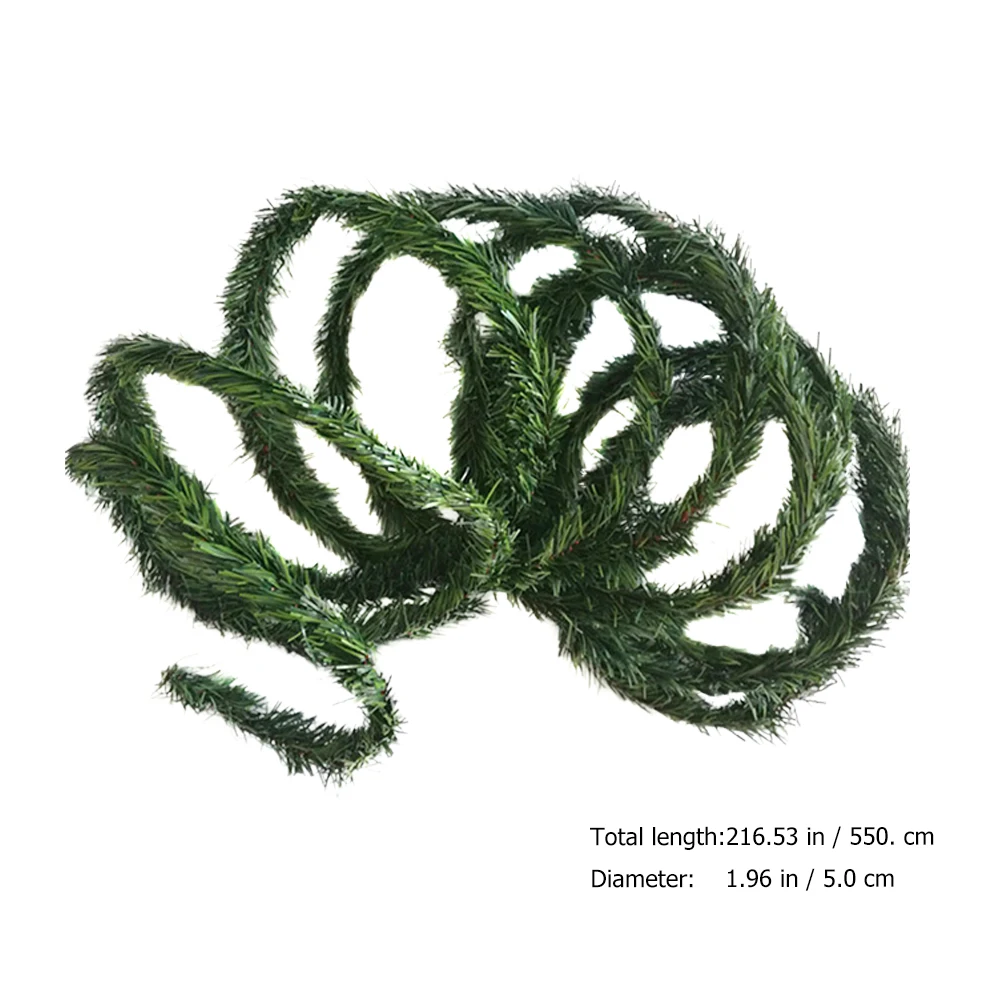 

Artificial Christmas Wreath Material Home Decor Garland Plastic Faux Greenery for Holiday